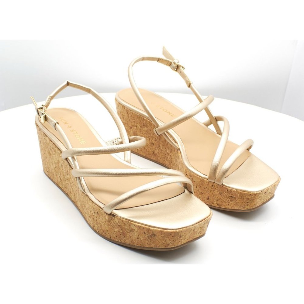 Sun + Stone Bella Platform Wedge Sandals